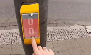 le jeu Pong sur un feu rouge